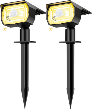 Nipify Solar Lights Outdoor Waterproof, Motion Sensor Spot Lights- 4 Pack/56 LED/3 Modes Solar Powered Spotlights 2-In-1 Auto On/Off Landscape Lighting for outside Yard Wall Garden, Cool White - Image 16