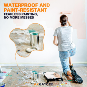 12 X 9 Ft Plastic Drop Cloths (6-Pack) - Disposable Painter'S Sheeting & Tarps for Painting, Waterproof Furniture/Couch/Floor Protection - Image 6