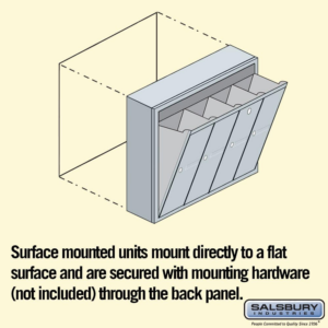 Salsbury Industries 3504ASU Surface Mounted Vertical Mailbox with 4 Doors and USPS Access, Aluminum - Image 5