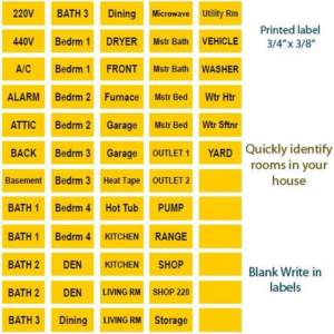 Furnace Filter Air Whistle Alert & Circuit Breaker ID Tag | Outlet Caps Energy Saving Device | Heating & Air Conditioning Efficency - Image 3