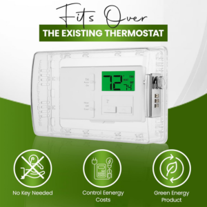 Statguardplus XL2 Universal Thermostat Cover with Combination Lock, Clear Thermostat Lock Box Includes Wall-Cover for Clean Look (Fits Thermostats 4.5 X 7 X 2.5). Keyless Too. - Image 5