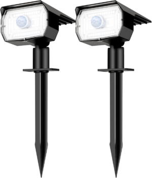 Nipify Solar Lights Outdoor Waterproof, Motion Sensor Spot Lights- 4 Pack/56 LED/3 Modes Solar Powered Spotlights 2-In-1 Auto On/Off Landscape Lighting for outside Yard Wall Garden, Cool White - Image 17