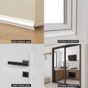 196 Inch Window Draft Stopper Foam Seal Strip,Self-Adhesive Door Weather Stripping for Door Frame Seal,Soundproofing Window Insulation for Winter,Door Gap Filler for Noise Blocker,White - Image 6