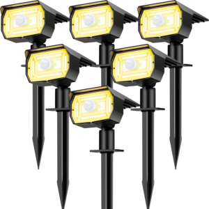 Nipify Solar Lights Outdoor Waterproof, Motion Sensor Spot Lights- 4 Pack/56 LED/3 Modes Solar Powered Spotlights 2-In-1 Auto On/Off Landscape Lighting for outside Yard Wall Garden, Cool White - Image 19