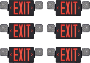 TANLUX Red Exit Sign with Emergency Lights, LED Emergency Exit Light with Battery Backup, UL Listed, AC 120/277V, Commercial Emergency Lights Combo for Business - 1 Pack - Image 14