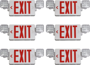 TANLUX Red Exit Sign with Emergency Lights, LED Emergency Exit Light with Battery Backup, UL Listed, AC 120/277V, Commercial Emergency Lights Combo for Business - 1 Pack - Image 15