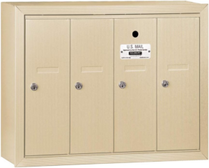 Salsbury Industries 3504ASU Surface Mounted Vertical Mailbox with 4 Doors and USPS Access, Aluminum - Image 7
