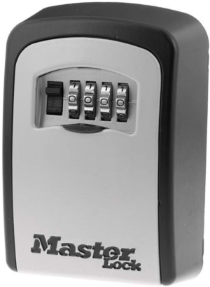 Master Lock Set Your Own Combination Wall Mount Lock Box, 5 Key Capacity, Black 5401EC
