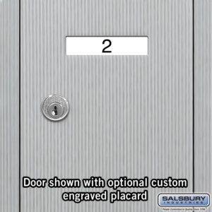 Salsbury Industries 3504ASU Surface Mounted Vertical Mailbox with 4 Doors and USPS Access, Aluminum - Image 4