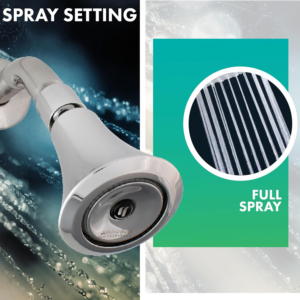Niagara Conservation N2150-TP Luxury Spa 1-Spray with 1.5 GPM 2.35-In. Wall Mount Adjustable Fixed Shower Head in Chrome, 1-Pack | Bathroom Shower Head Sprayer with Pressure Compensation - Image 5