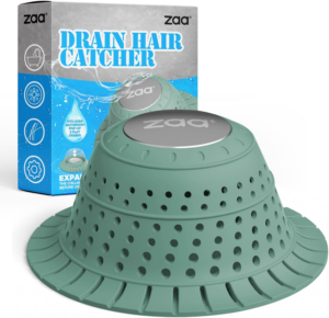 Zaa Bathtub Drain Hair Catcher, Premium Silicone Shower Hair Catcher, 1Pack Collapsible Hair Stopper for Pop up and Regular Drains of Shower, Bathtub, Bathroom Sink, Bathroom Fixture Accessories, Gray - Image 13