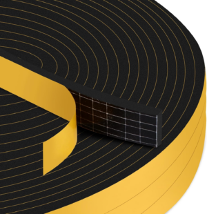 33Ft Door Weather Stripping, (1/2In X 1/4In), Strong Adhesive, Sound Proof, Door Insulation, Weatherproof Foam Tape for Doors, Weatherstripping for Doors Frames, Windows - Image 9