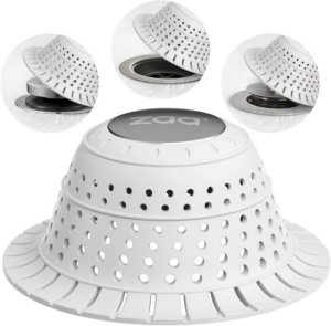 Zaa Bathtub Drain Hair Catcher, Premium Silicone Shower Hair Catcher, 1Pack Collapsible Hair Stopper for Pop up and Regular Drains of Shower, Bathtub, Bathroom Sink, Bathroom Fixture Accessories, Gray - Image 14