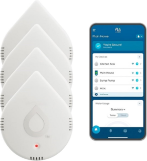 Moen Flo Smart Water Leak Detector, Drip or Flood Sensor Alarm for Home, 1-Pack, White, 920-004 - Image 15