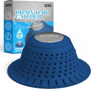 Zaa Bathtub Drain Hair Catcher, Premium Silicone Shower Hair Catcher, 1Pack Collapsible Hair Stopper for Pop up and Regular Drains of Shower, Bathtub, Bathroom Sink, Bathroom Fixture Accessories, Gray - Image 10