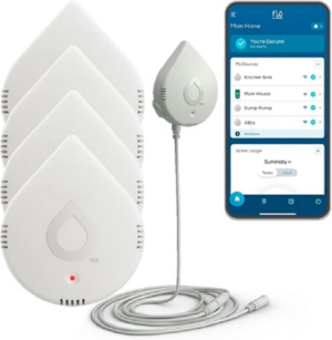 Moen Flo Smart Water Leak Detector, Drip or Flood Sensor Alarm for Home, 1-Pack, White, 920-004 - Image 17