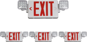 TANLUX Red Exit Sign with Emergency Lights, LED Emergency Exit Light with Battery Backup, UL Listed, AC 120/277V, Commercial Emergency Lights Combo for Business - 1 Pack - Image 22