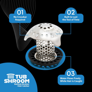 Tubshroom Ultra Revolutionary Bath Tub Drain Protector Hair Catcher/Strainer/Snare Stainless Steel, Single Pack - Image 8