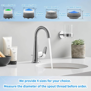 36Pcs Faucet Aerator Kit with 5 Sizes Aerator Key Removal Tools, Replacement Sink Tap Flow Restrictor Inserts for Bathroom and Kitchen, M16.5 M18.5 M21.5 M24 Mm - Image 9