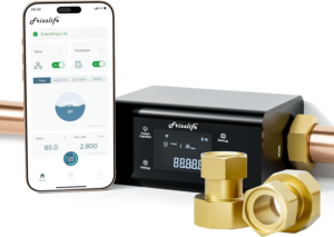 Frizzlife LP365 Smart Water Monitor and Automatic Shutoff - 0.01GPM Ultrasonic Micro Leak Detection, APP Wi-Fi Remote Control, Real-Time Flow/Temp Monitoring, 24/7 Water Usage Reports, 3/4" and 1" - Image 10