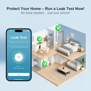 Frizzlife LP365 Smart Water Monitor and Automatic Shutoff - 0.01GPM Ultrasonic Micro Leak Detection, APP Wi-Fi Remote Control, Real-Time Flow/Temp Monitoring, 24/7 Water Usage Reports, 3/4" and 1" - Image 6