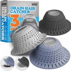 Zaa Bathtub Drain Hair Catcher, Premium Silicone Shower Hair Catcher, 1Pack Collapsible Hair Stopper for Pop up and Regular Drains of Shower, Bathtub, Bathroom Sink, Bathroom Fixture Accessories, Gray - Image 16