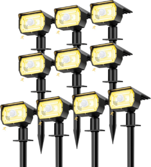 Nipify Solar Lights Outdoor Waterproof, Motion Sensor Spot Lights- 4 Pack/56 LED/3 Modes Solar Powered Spotlights 2-In-1 Auto On/Off Landscape Lighting for outside Yard Wall Garden, Cool White - Image 22