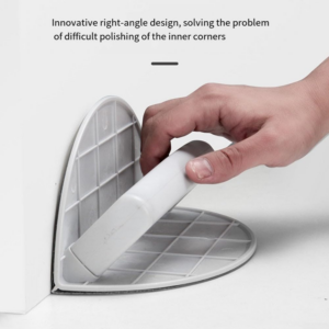 Half round Drywall Corner Sander with 10 Sandpaper Sheets, PC Material Angle Grinding Tool for Wall Cleaning and Polishing(180 Mesh) - Image 6