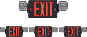 TANLUX Red Exit Sign with Emergency Lights, LED Emergency Exit Light with Battery Backup, UL Listed, AC 120/277V, Commercial Emergency Lights Combo for Business - 1 Pack - Image 9