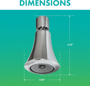 Niagara Conservation N2150-TP Luxury Spa 1-Spray with 1.5 GPM 2.35-In. Wall Mount Adjustable Fixed Shower Head in Chrome, 1-Pack | Bathroom Shower Head Sprayer with Pressure Compensation - Image 6