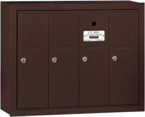 Salsbury Industries 3504ASU Surface Mounted Vertical Mailbox with 4 Doors and USPS Access, Aluminum - Image 8