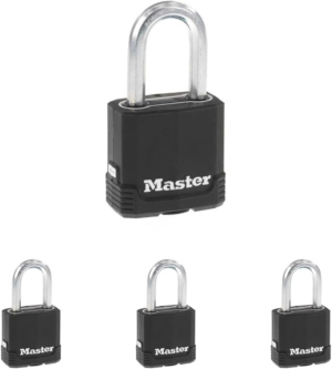 Master Lock Magnum Heavy Duty Outdoor Padlock with Key, Weather Resistant Body and Cut Safe Shackle Make Lock Perfect for Fences, Gates, Sheds, 2 Pack, M115XTLF - Image 10