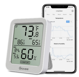 Govee Digital Hygrometer Indoor Thermometer Room H5075, Bluetooth Temperature Humidity Meter with 164Ft Remote App Control, Notification Alerts, 2 Years Data Storage Export for Bedroom, Wine Cellar - Image 10