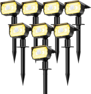 Nipify Solar Lights Outdoor Waterproof, Motion Sensor Spot Lights- 4 Pack/56 LED/3 Modes Solar Powered Spotlights 2-In-1 Auto On/Off Landscape Lighting for outside Yard Wall Garden, Cool White - Image 15