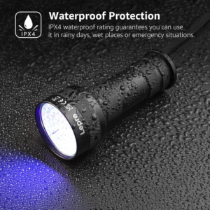 Lepro 51 Leds UV Light Handheld Blacklight, UV Flashlight Black Light, 395Nm Detector for Pet Urine, Stains, Bed Bug and Scorpions, Battery Not Included - Image 4